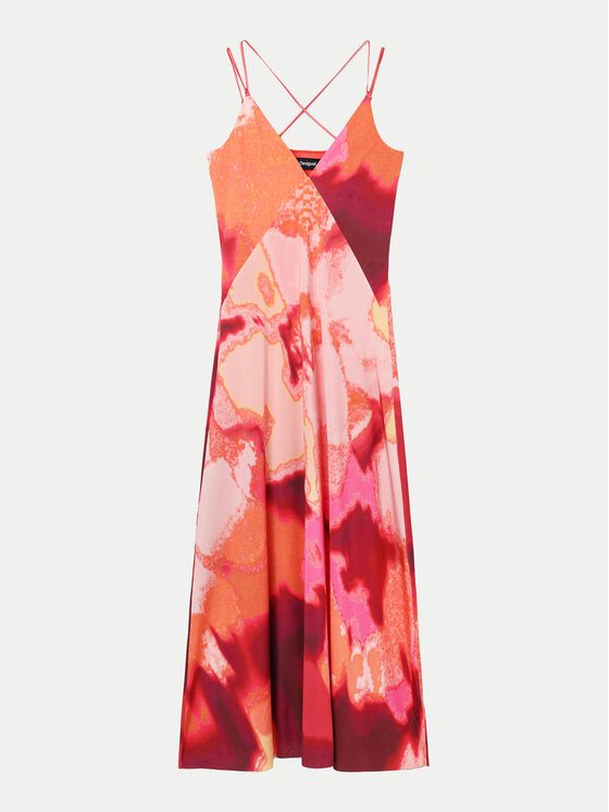 Desigual Desigual Letní šaty Nerea 24SWVK19 Růžová Regular Fit