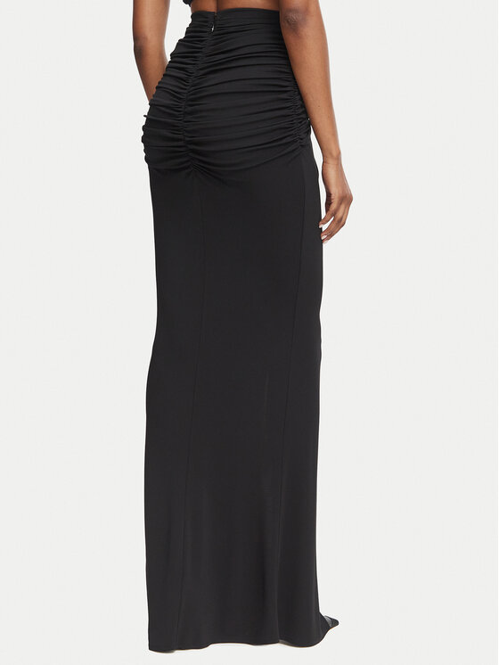 Elisabetta Franchi Elisabetta Franchi Maksiseelik GO-251-67E2-V450 Must Slim Fit