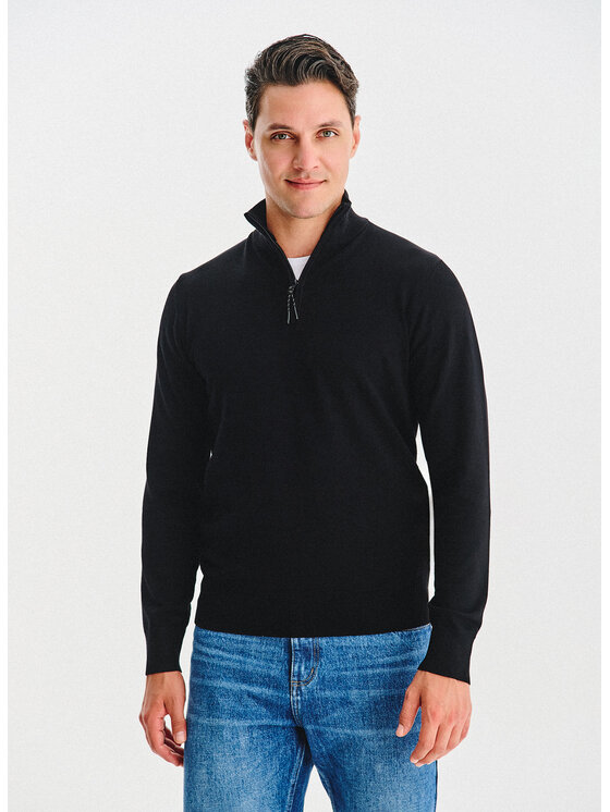 Pako Lorente Pako Lorente Sweter P25WF-2X-021 Czarny Classic Fit