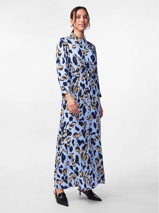 YAS YAS Sukienka koszulowa Savanna 26022663 Niebieski Loose Fit