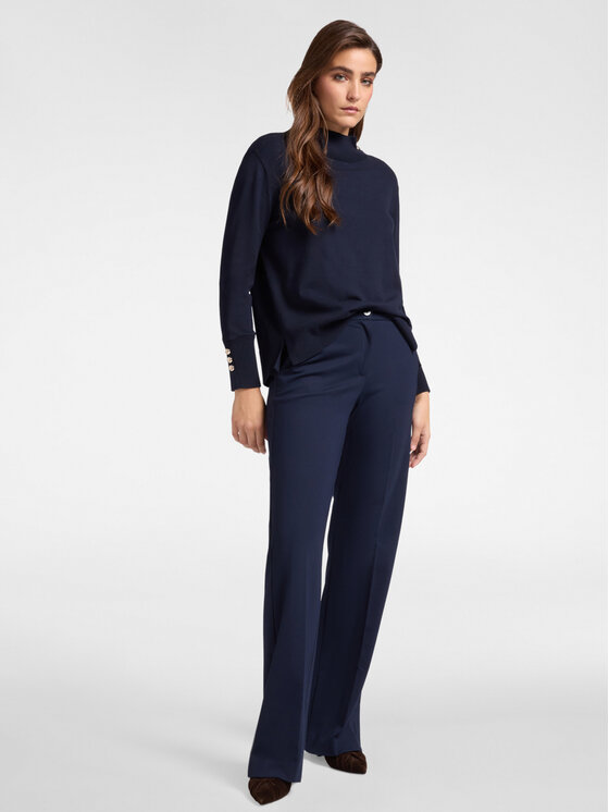 Elena Mirò Elena Mirò Pantaloni di tessuto P151P000341N054 Blu Over Fit