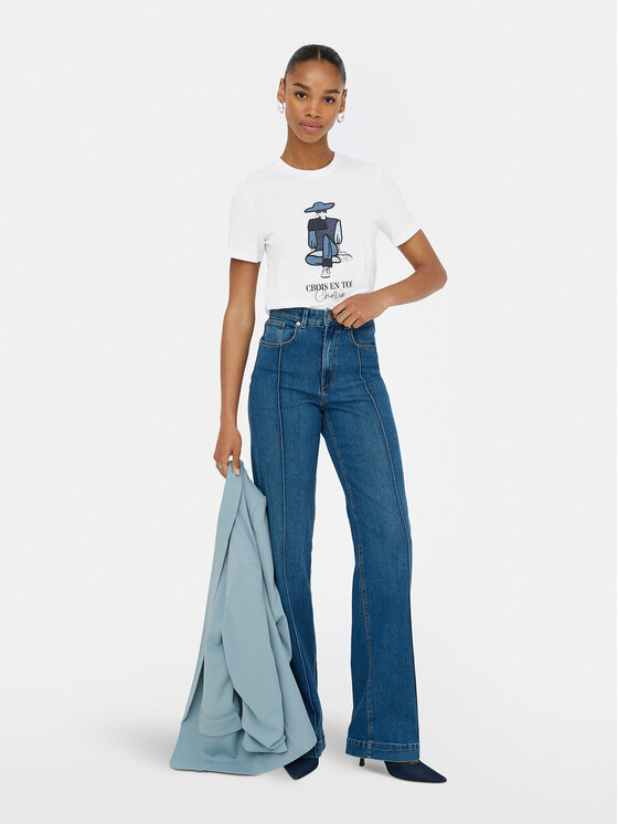 ONLY ONLY T-shirt Emma 15329752 Bijela Regular Fit