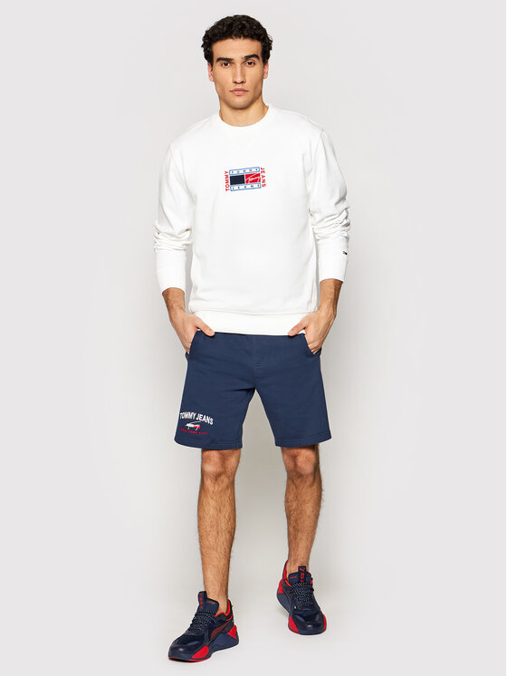 Tommy Jeans Mikina Tjm Timeless DM0DM10635 Biela Regular Fit • Modivo.sk