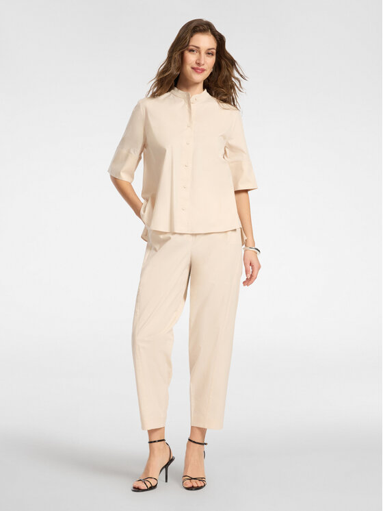 Elena Mirò Elena Mirò Camicia 5011P000319N002 Crema Regular Fit