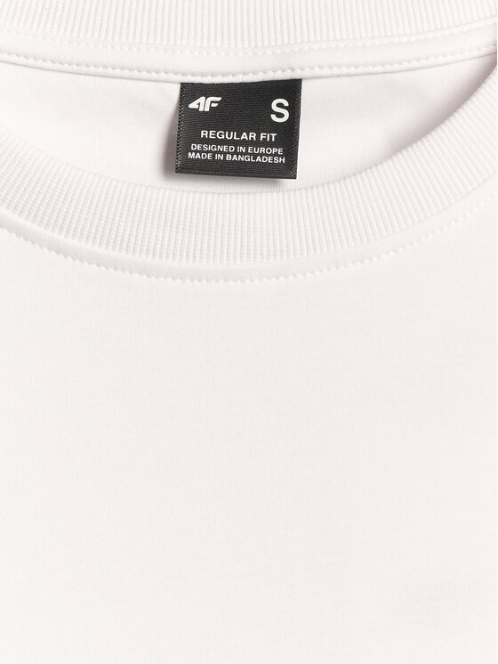 4F 4F T-Shirt ESSENTIAL 3 Biały Regular Fit