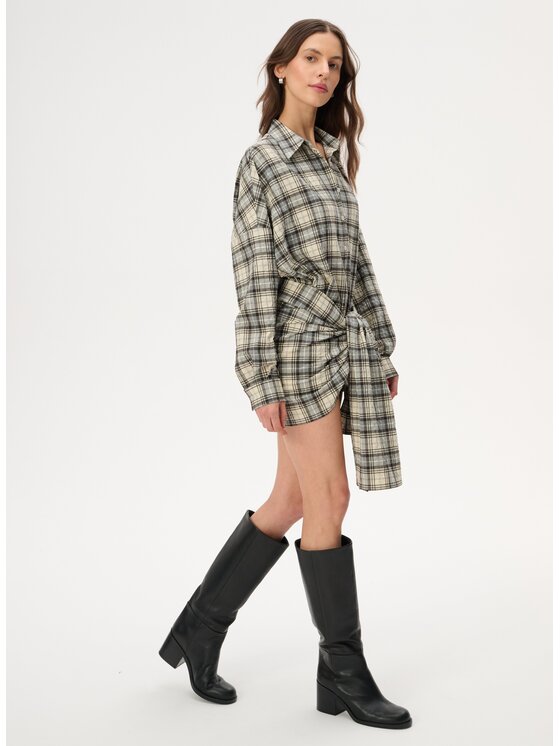 LEBRAND LEBRAND Koszula Larsa Beżowy Oversize