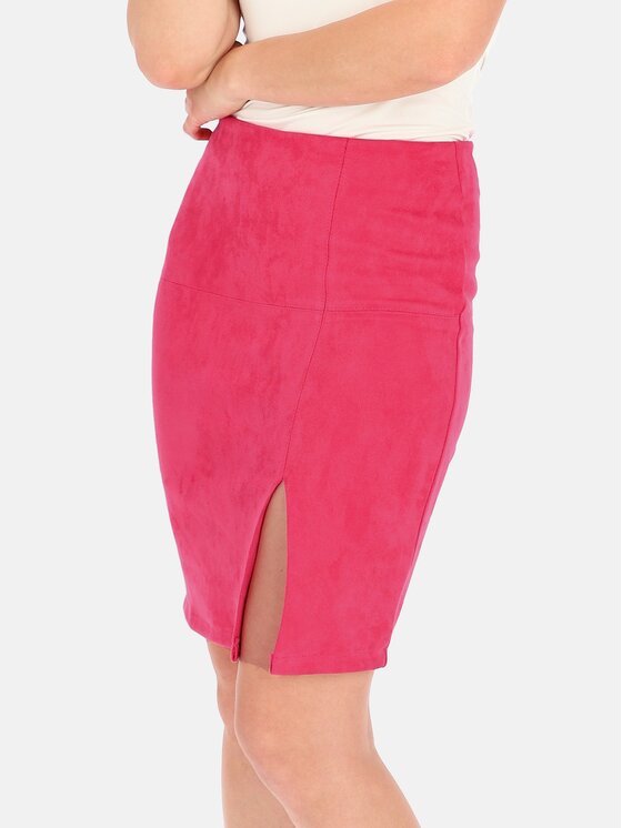 Perso Perso Spódnica mini JPE241075F Różowy Regular Fit