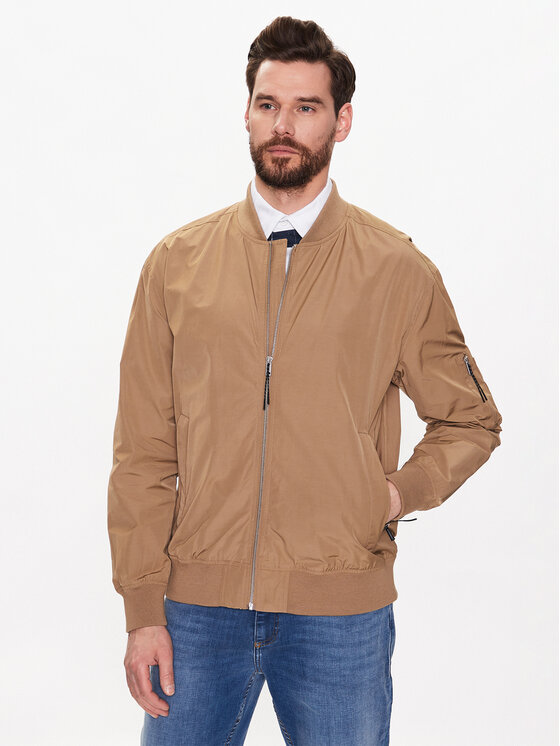 Lindbergh Lindbergh Μπόμπερ μπουφάν 30-321000 Καφέ Regular Fit