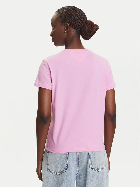 Tommy Jeans Tommy Jeans Тишърт Gradient Flag DW0DW20905 Розов Regular Fit