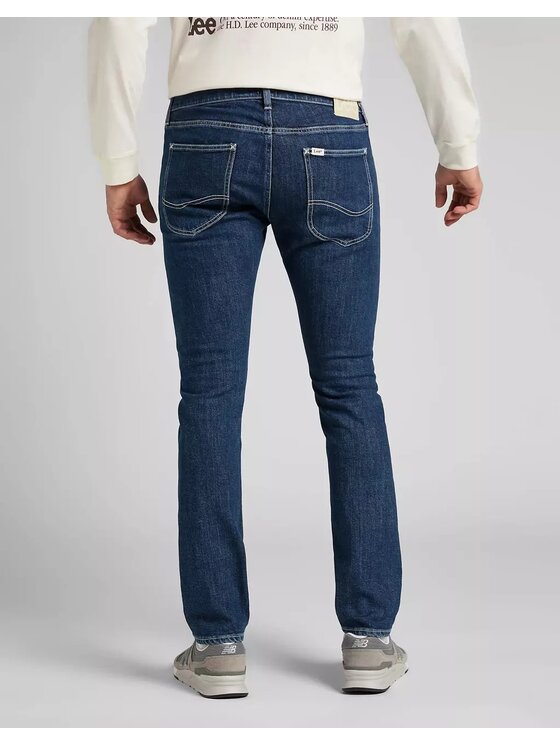 Lee Lee Jeansy LUKE Niebieski Slim Fit