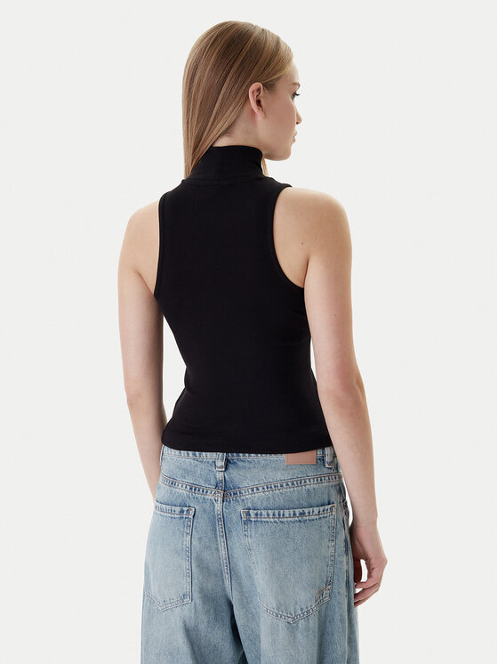Tommy Jeans Tommy Jeans Blúzka Badge DW0DW21840 Čierna Slim Fit