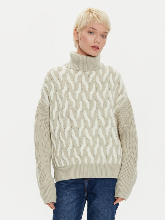 BOSS Boss Dolčevita Ferdolia 50523719 Bež Oversize