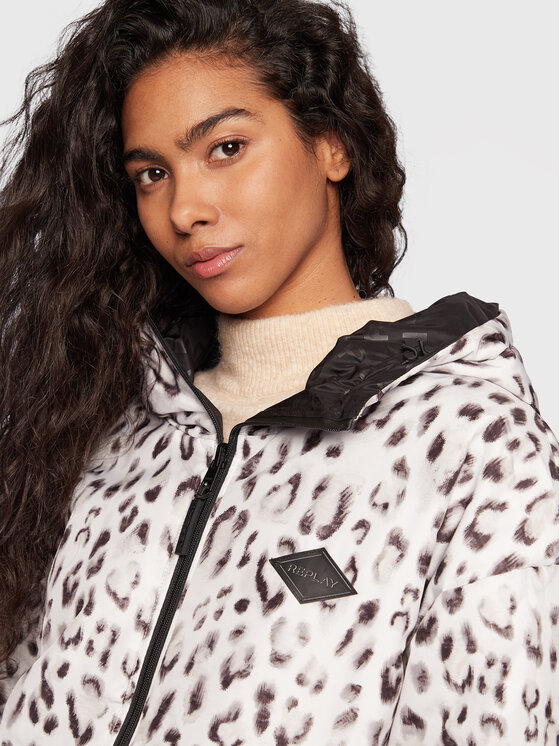 REPLAY Replay Geacă W7738.000.10306 Negru Oversize
