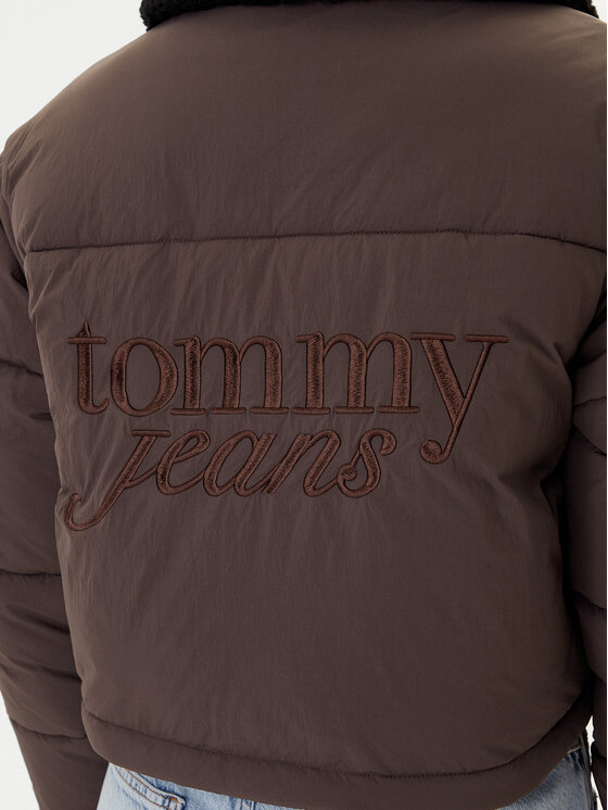 Tommy Jeans Tommy Jeans Зимно яке Teddy DW0DW22049 Кафяв Regular Fit