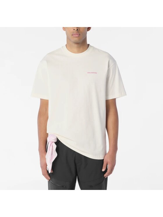Salomon Salomon T-Shirt GRVL Relaxed SS TEE Beżowy Regular Fit