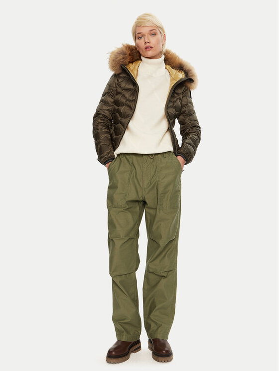 Blauer Blauer Pernata jakna 24WBLDC03048 Zelena Regular Fit