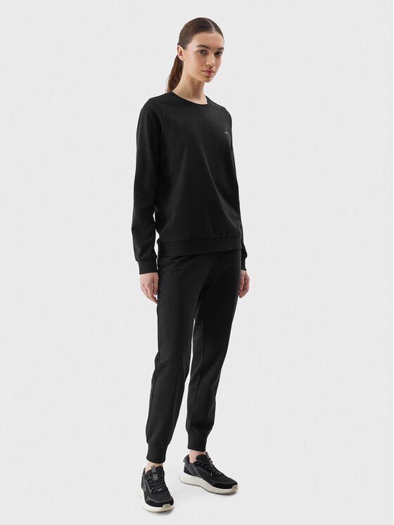 4F 4F Μπλούζα 4FWSS24TSWSF0954 Μαύρο Regular Fit