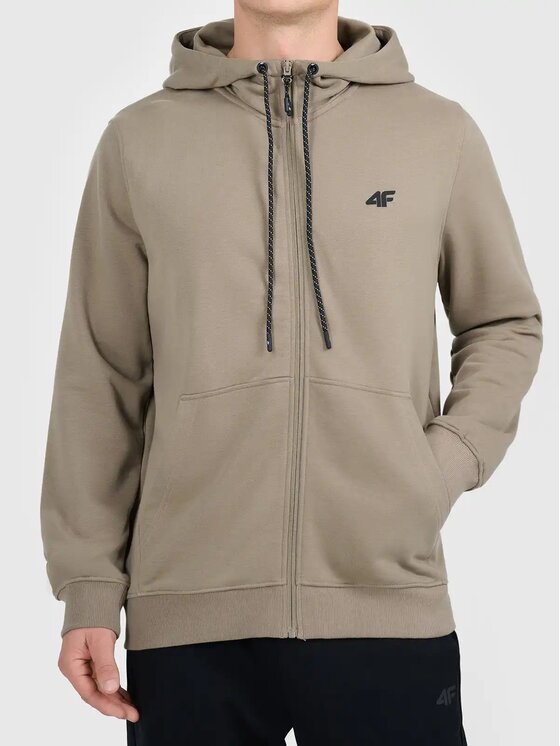 4F 4F Mikina 4FWAW26TSWSM2737-82S Hnědá Regular Fit