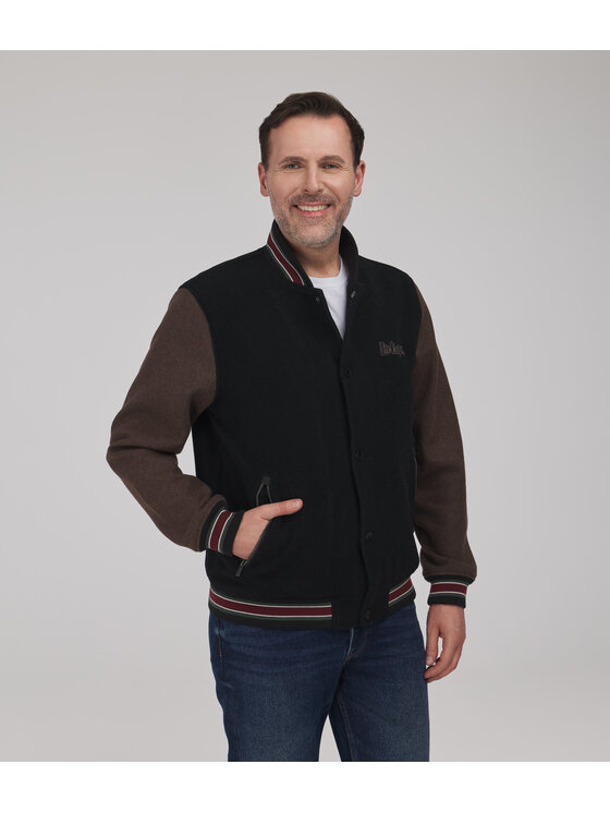 Lee Cooper Lee Cooper Kurtka przejściowa BOMBER Brązowy ciemny Regular Fit