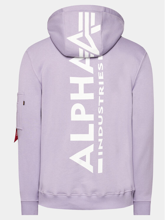 Alpha Industries Alpha Industries Pluus Back Print 178318 Lilla Regular Fit