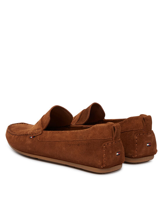 Tommy Hilfiger Tommy Hilfiger Mokasyny Core Hilfiegr Suede Driver FM0FM05789 Écru