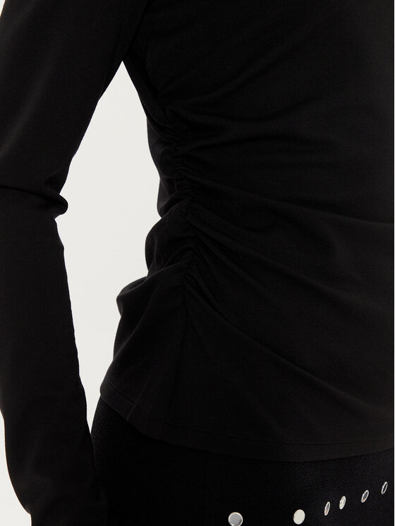 Sisley Sisley Blúzka 5Y0XLQ080 Čierna Slim Fit