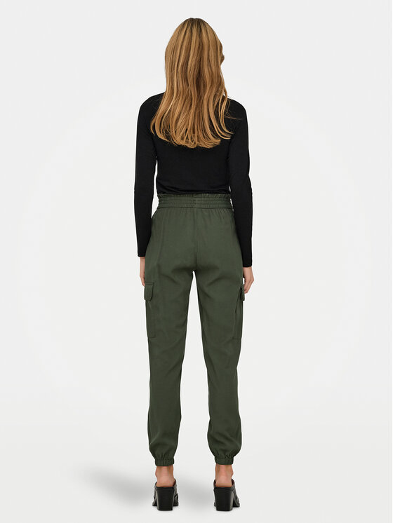 ONLY ONLY Jogger nohavice Aris 15245364 Zelená Relaxed Fit