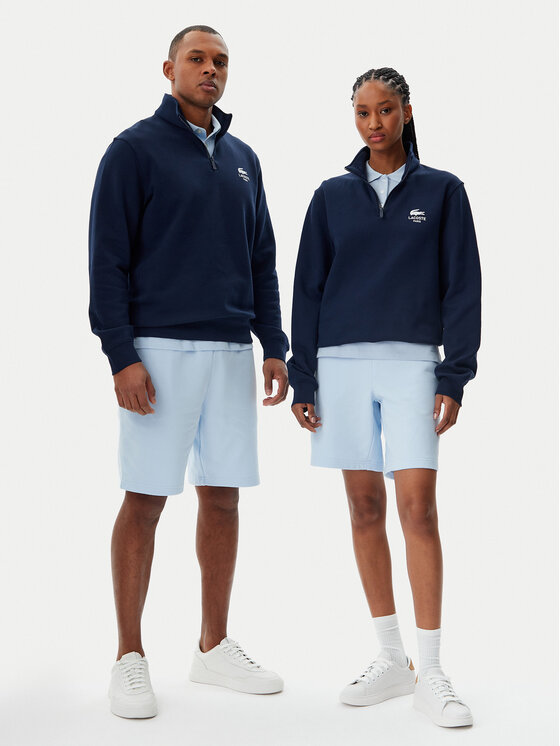 Lacoste Lacoste Mikina Unisex SH2735 Tmavomodrá Regular Fit