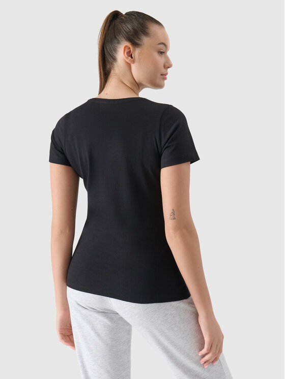 4F 4F T-Shirt COMMON GROUND Czarny Slim Fit