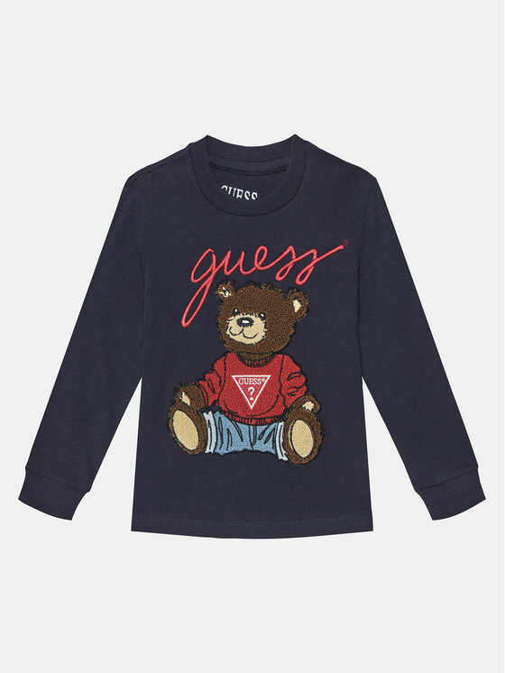 Guess Guess Blúz L5RI32 K8HM4 Sötétkék Regular Fit