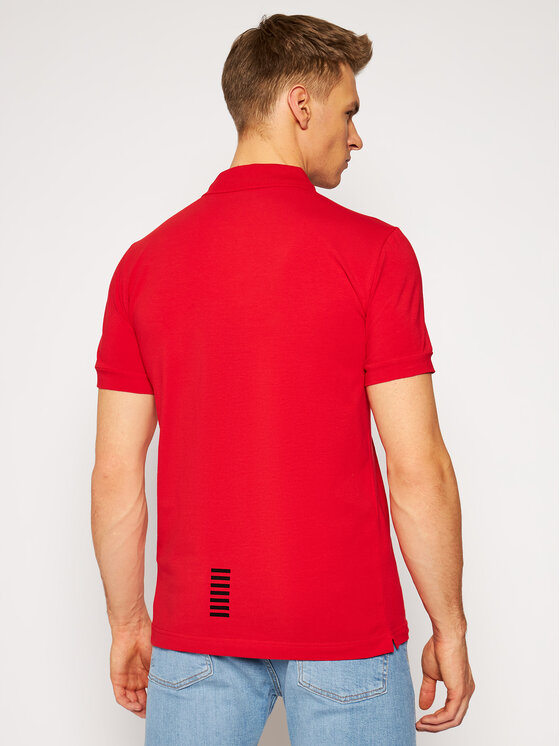 Ea7 Emporio Armani Polo 8npf04 Pjm5z 1451 Rosso Regular Fit Modivo It