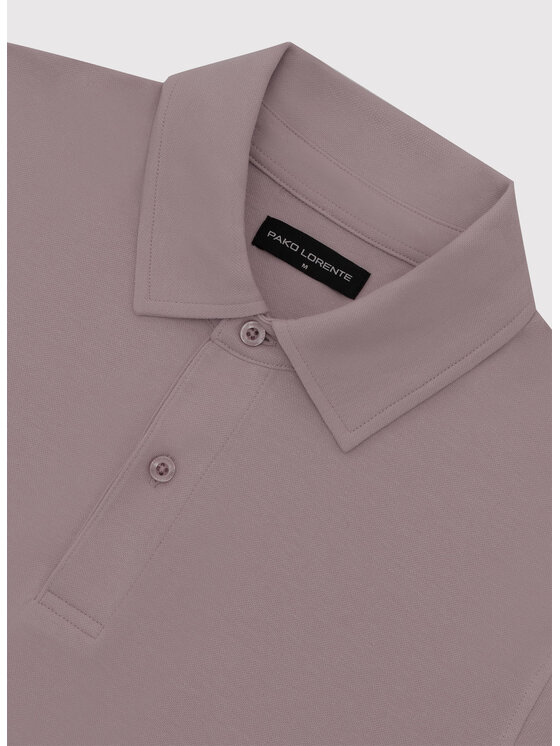 Pako Lorente Pako Lorente Polo P26SF-TX-017 Fioletowy Classic Fit