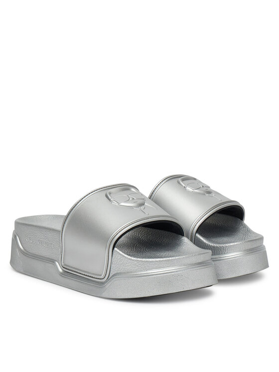 KARL LAGERFELD KARL LAGERFELD Papucs Kondominium KL88819 Ezüst