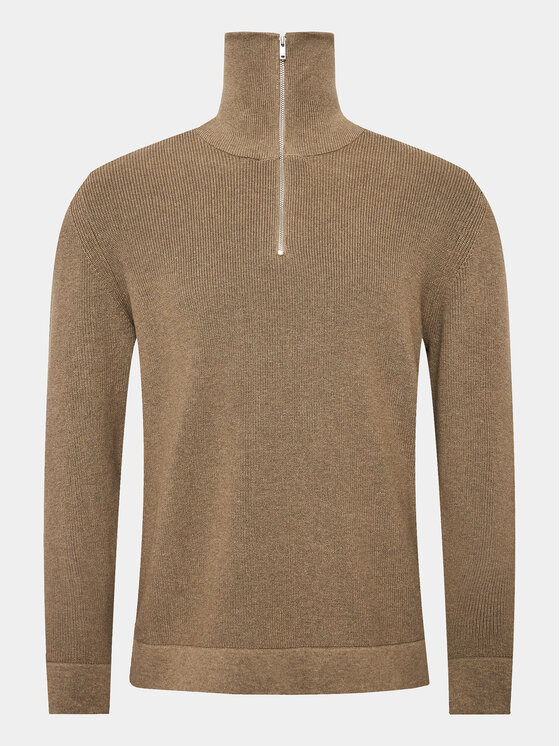 Férfi Sweater Lindbergh, Méret: S, Barna, 30-800193