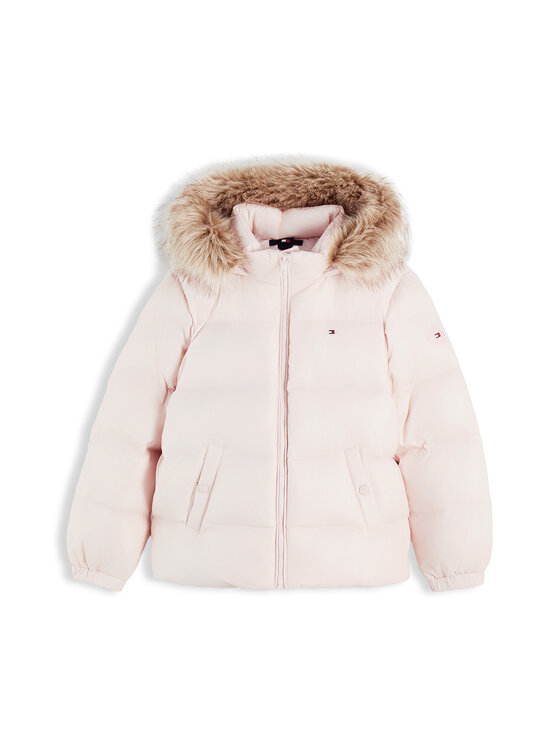 Tommy Hilfiger Tommy Hilfiger Kurtka puchowa Essential KG0KG09673 Różowy jasny Regular Fit