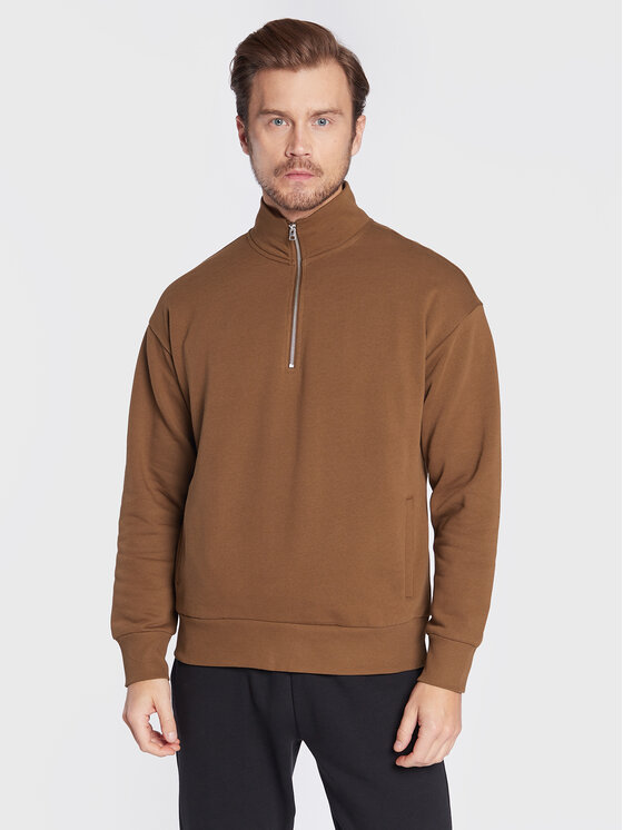 United Colors Of Benetton Суитшърт 3J73U103Q Кафяв Relaxed Fit