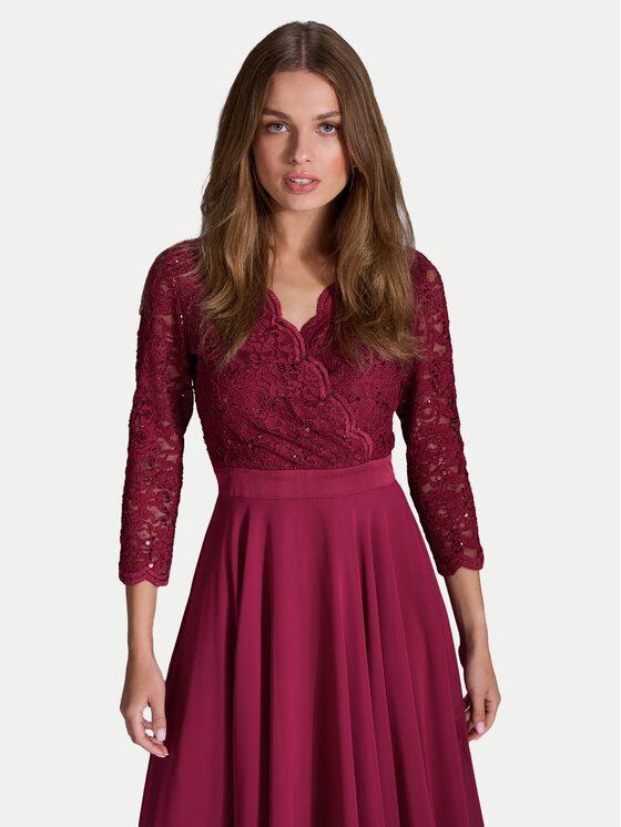Swing Swing Coctailkleid 5AE29100 Dunkelrot Regular Fit