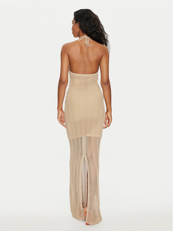 Guess Guess Haljina za svaki dan Sophie W4GK24 Z3E60 Bež Slim Fit
