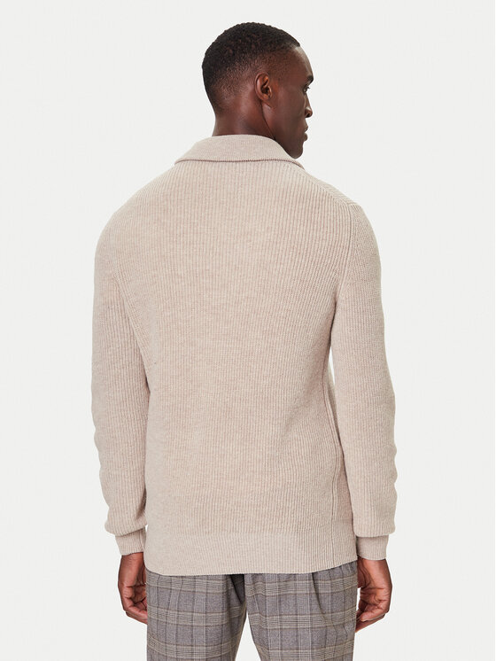 Bugatti Bugatti Džemperis 7500-85566D Bēšs Regular Fit