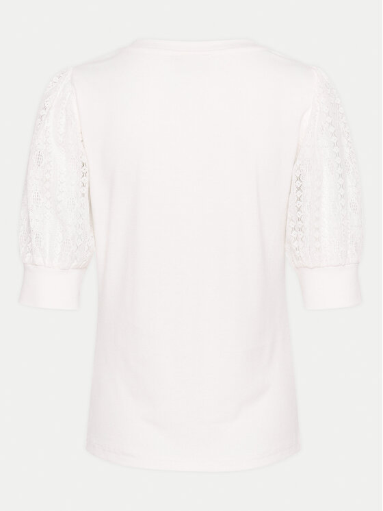 Kaffe Kaffe Bluzka Melana 10508459 Biały Slim Fit