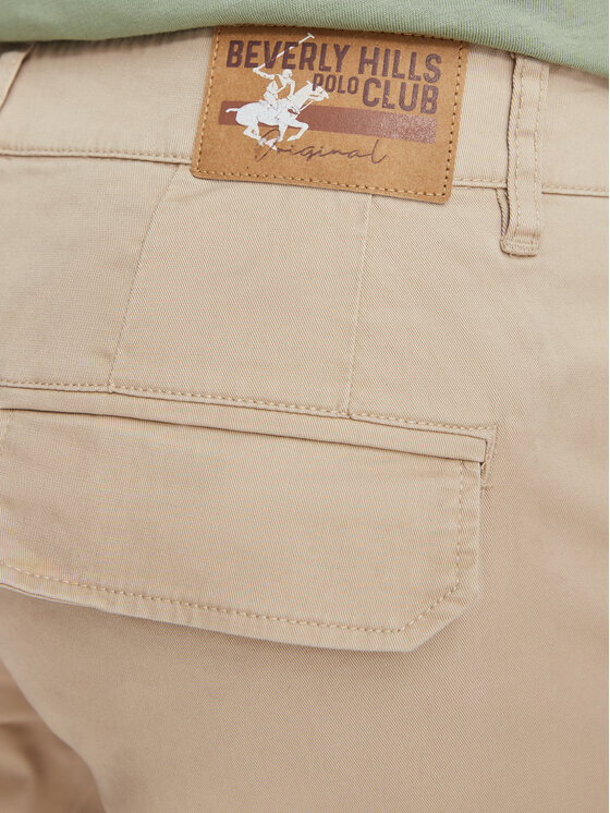 Beverly Hills Polo Club Beverly Hills Polo Club Παντελόνι Cargo P-SS26M-T450313 Μπεζ Regular Fit