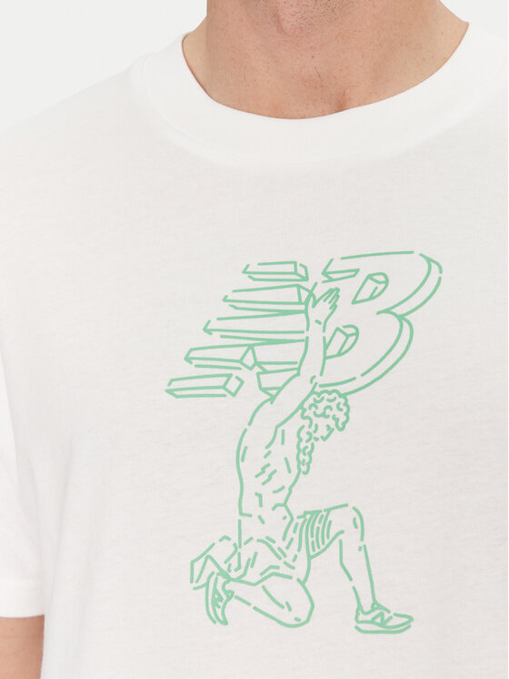 New Balance New Balance T-Shirt MT51978 Weiß Relaxed Fit