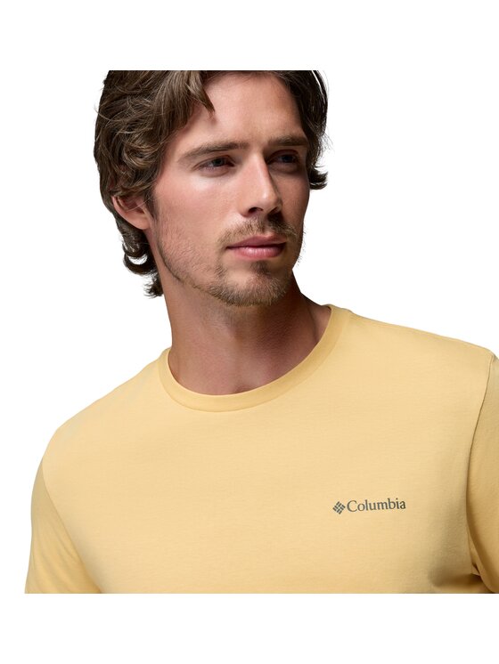Columbia Columbia T-Shirt 215502 Żółty Regular Fit