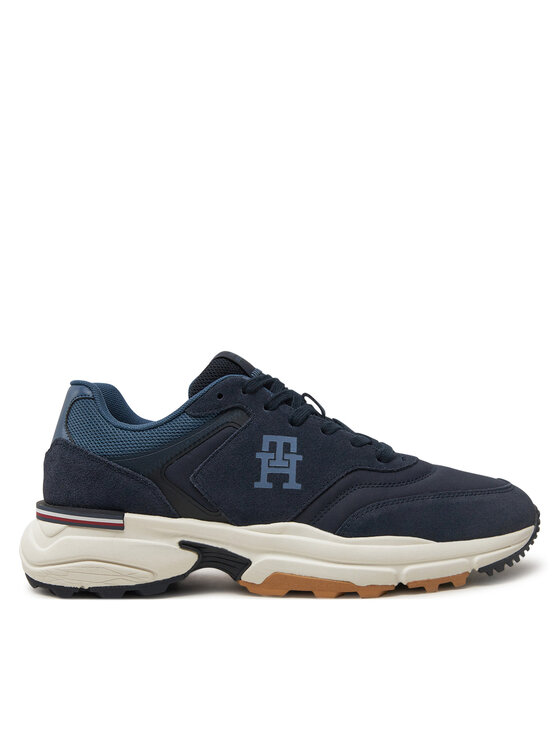 Tommy Hilfiger Tommy Hilfiger Sneakers M Runner X Ventile Mix FM0FM05062 Blu scuro