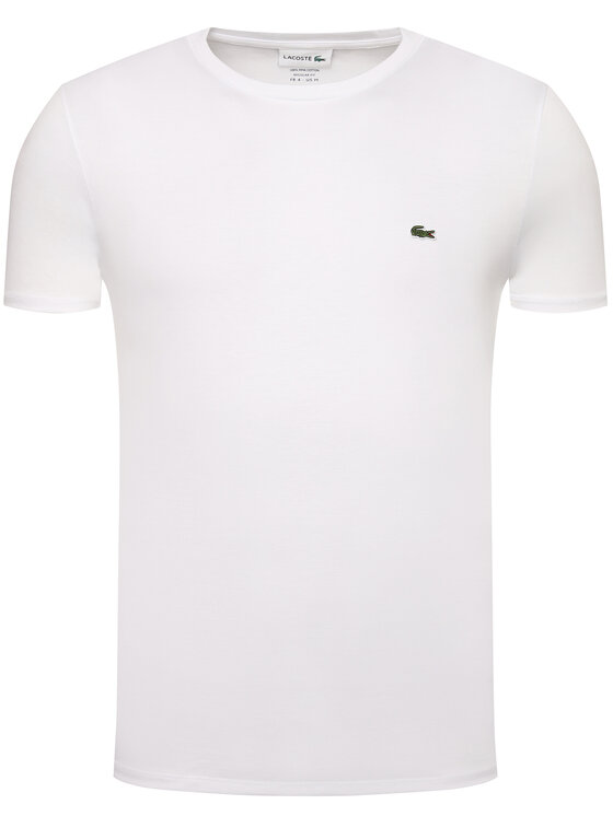 Lacoste Lacoste T-Shirt TH6709 Biały Regular Fit