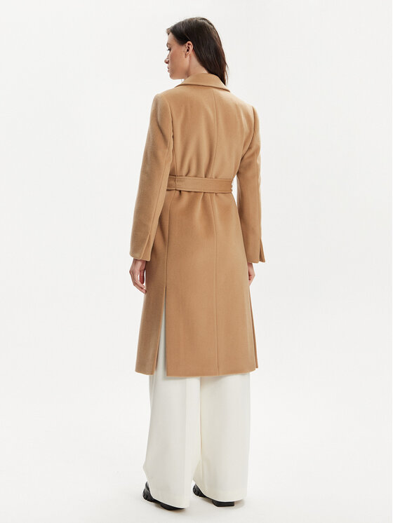 MAX&Co. MAX&Co. Vlněný kabát Runaway 2418011024200 Hnědá Regular Fit