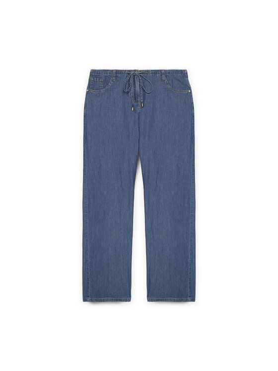 Fiorella Rubino Fiorella Rubino Jeansy P584T004839N024 Niebieski Over Fit
