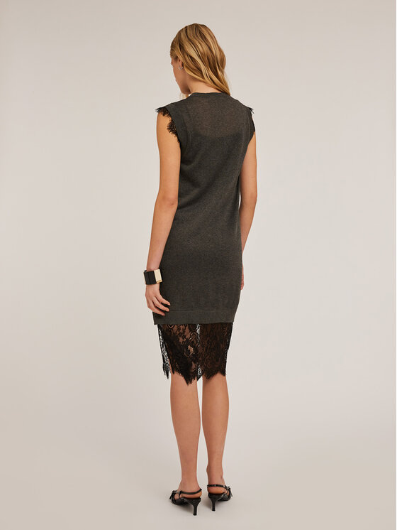 Motivi Motivi Vestito 7605W001365N013 Grigio Regular Fit