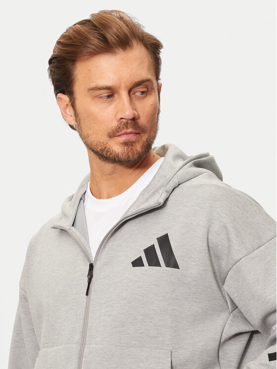 adidas adidas Bluză Z.N.E. JF2450 Gri Regular Fit