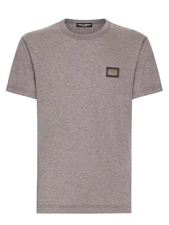 Dolce&Gabbana Dolce&Gabbana T-Shirt G8PT1T Szary Regular Fit